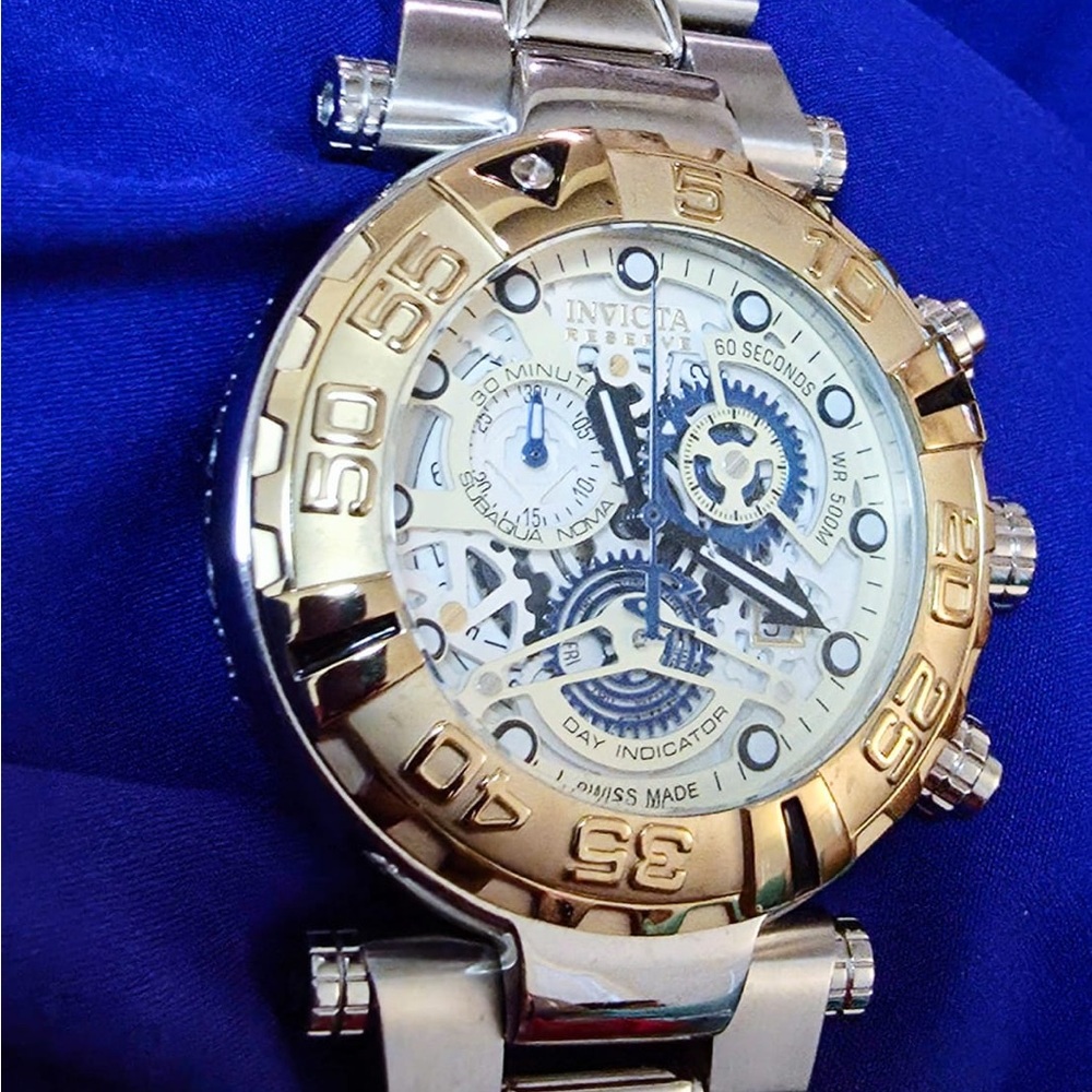 Invicta Subaqua Noma 1 Reserve Swiss Made 47mm Mens Watch EUC - Picture 4 of 9